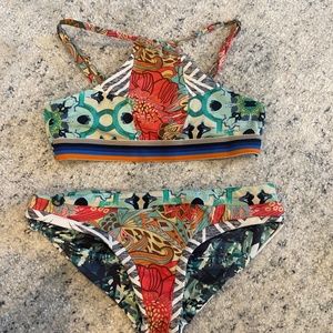 Girls Reversible halter bikini set